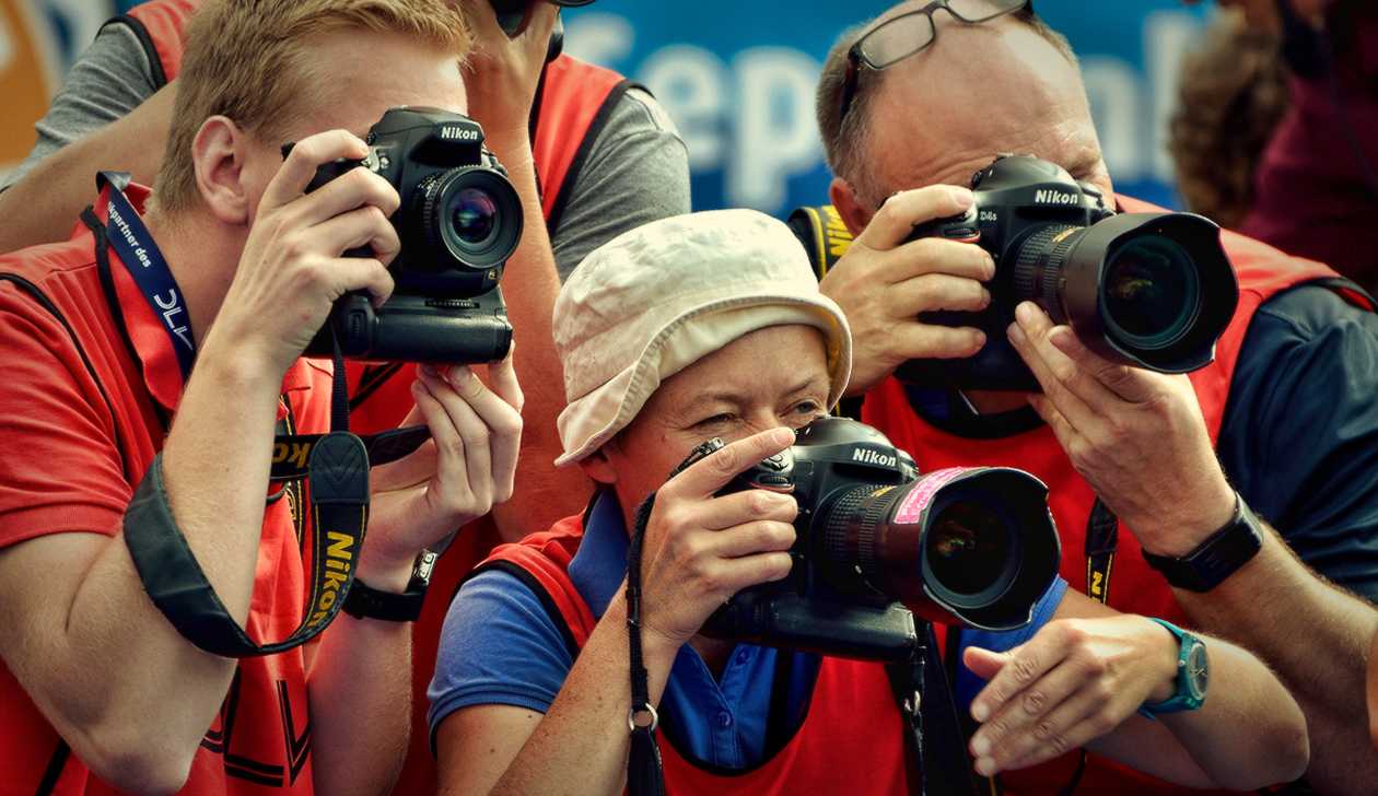 В фотографии или в фотографие