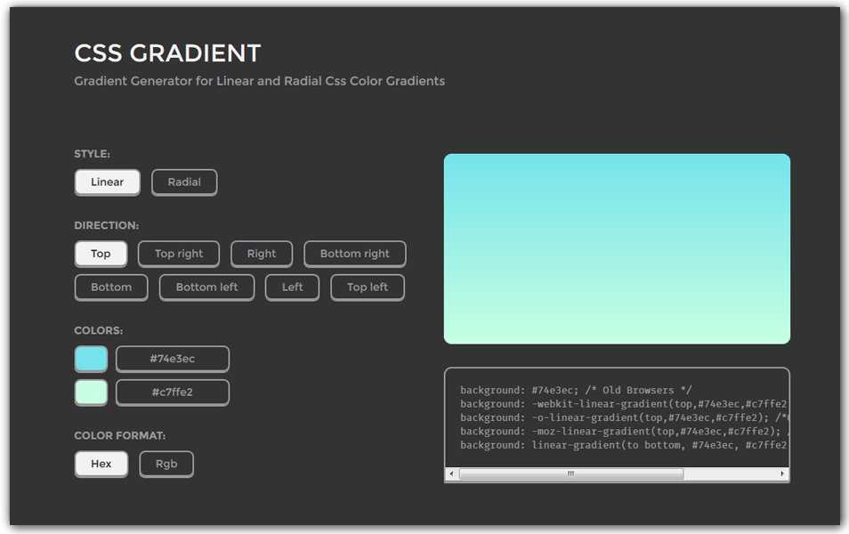 Как сделать css градиент для фонового изображения