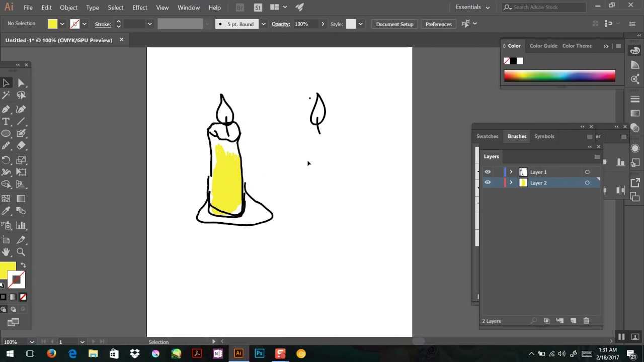 Инструмент blob brush tool – кисть-клякса | sharlotta stock