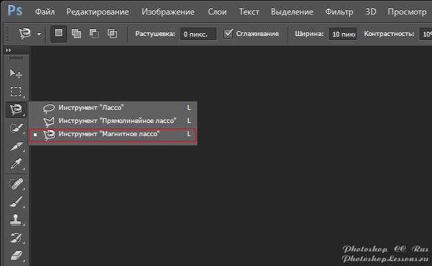 Полезные советы по работе с инструментом лассо. выделение фрагмента любой формы с помощью инструмента лассо в фотошопе